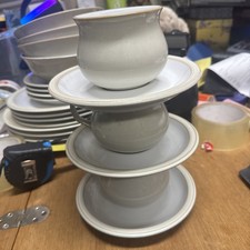 6 Piece Denby LINEN Stoneware