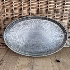 Vintage Gallery Tray Silver