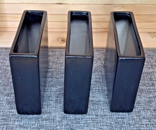 Modern black ceramic vase set - modern,