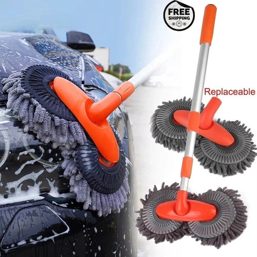 Car wash mop - double, brush