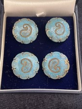 Antique Victorian Enamel Blue