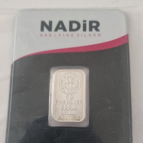 Nadir fine silver bar 999 - 5g,