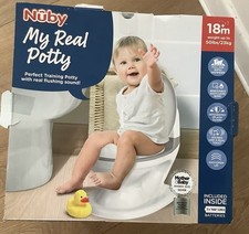 Nuby My Real Potty Training Toilet with Life-Like Flush Button and Sound