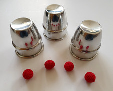 ALUMINIUM CUPS & BALLS - Professional Magic Trick