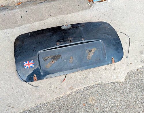 Classic mini boot lid - , black