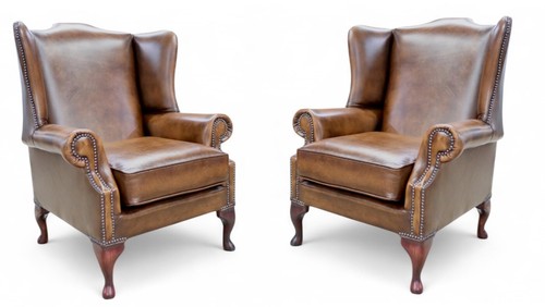 High back armchair leather - high,