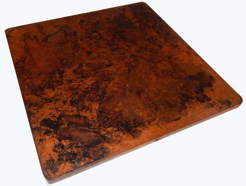 Mexican square copper table - square,