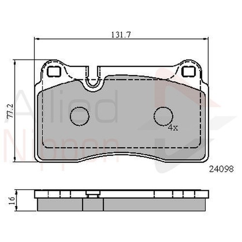 Brake pads set - set, for