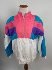 VINTAGE Neiman Marcus 1980s color block pullover jacket Women's L