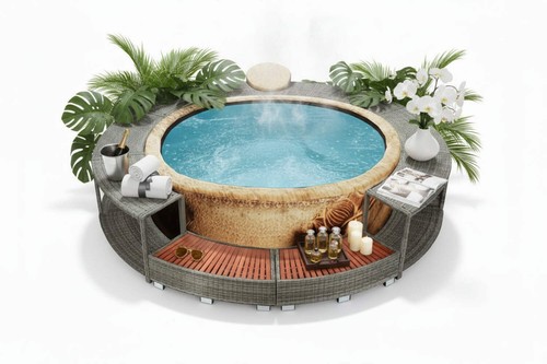 Hot tub surround - tub,