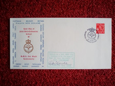 GB COVER 1970 CLOSURE OF HMS SEA EAGLE LONDONDERRY FLOWN IN SHAKLETON SIGNED