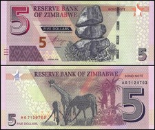 Zimbabwe dollars 2016 - dollars,,