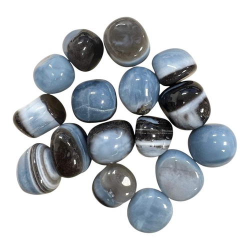Owyhee blue opal tumble - opal, stone