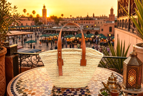 Handmade moroccan straw - straw, basket