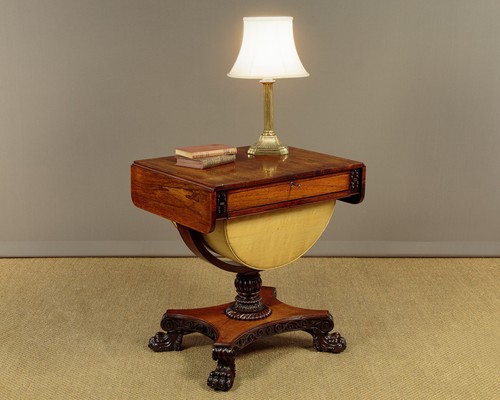 Antique rosewood pembroke - pembroke, side