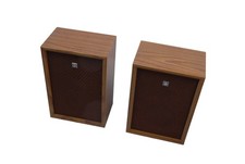 Vintage Sanyo wood Bookshelf SX 2611 Mid Century 70s Stereo Speakers Made Japan