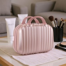 Travel Beauty Makeup Vanity Case Hard Shell Toiletry Storage Organizer Portable