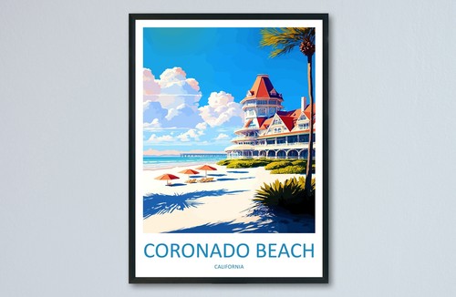 Coronado beach travel - travel, print