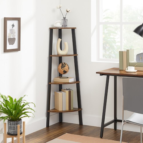 Tier ladder corner bookcase - ladder,