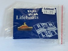 Vintage RNLI Lifeboats Enamel Pin Badge Brooch On Original Card RARE!!