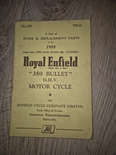 Vintage royal enfield spares - royal,