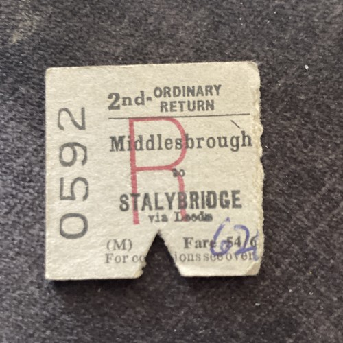 Half railway ticket - ticket,, (