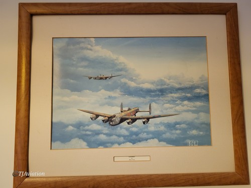 Lancaster bomber painting - lancaster,