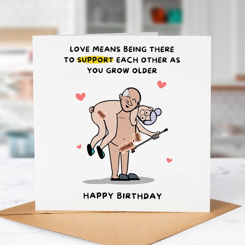 Funny birthday card - birthday, card,