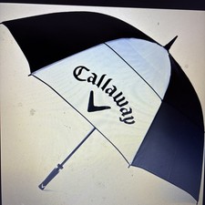 Callaway Clean Logo 60"  Double Canopy Golf Umbrella Black/White