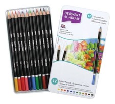 Derwent Academy Colour Pencils - 12 Colour Tin