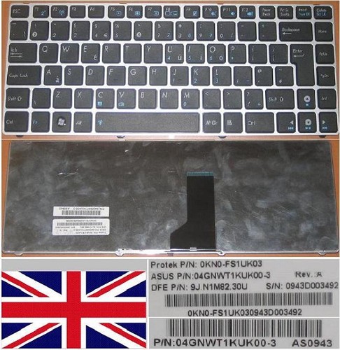 Keyboard qwerty asus ul30 - uk,