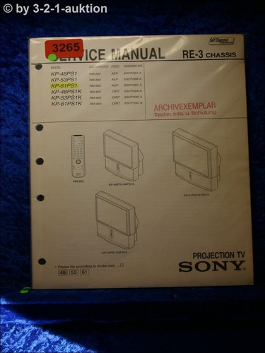 Sony service manual 61ps1 - service, kp