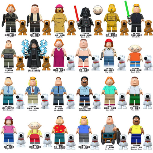 Family guy custom lego - family,