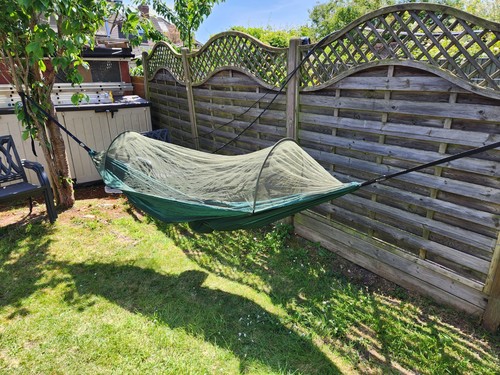 Camping hammock with mosquito - with,