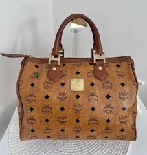AUTHENTIC MCM Cognac Visetos