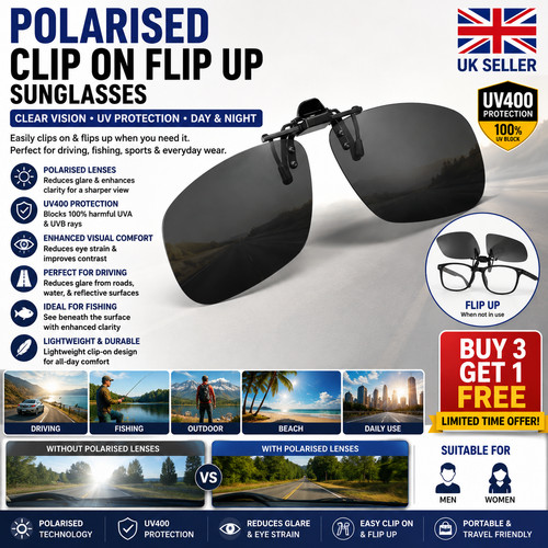 Polarised clip flip - clip,