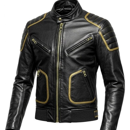 Mens cafe racer genuine - racer, black