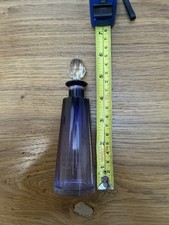 Vintage Old English Purple Glass scent Bottle 