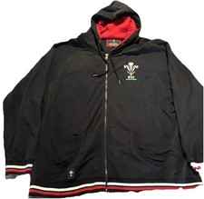Mens Wales / Welsh Rugby Union Hoodie - Jumper - Black - WRU - XXXL