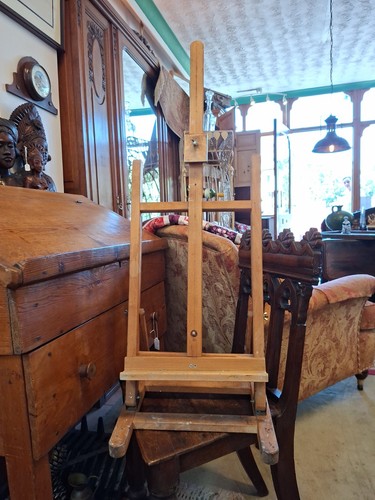 Vintagw wooden easel - vintagw, picture
