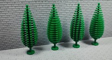 MOC 4x Plants Accessories City House Trees Pine Bush Green Building Bricks