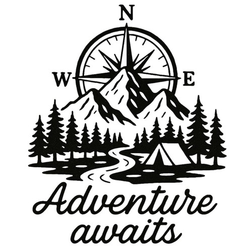 Adventure awaits decal - adventure,