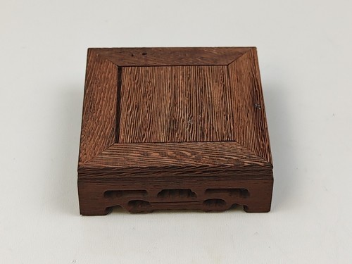 Wood stand oriental vase - stand,