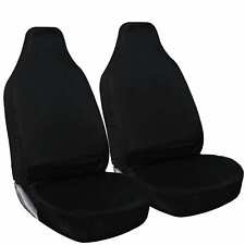 FOR Ford Ranger Wildtrak Heavy Duty Black Waterproof Car Seat Covers -2 x Fronts