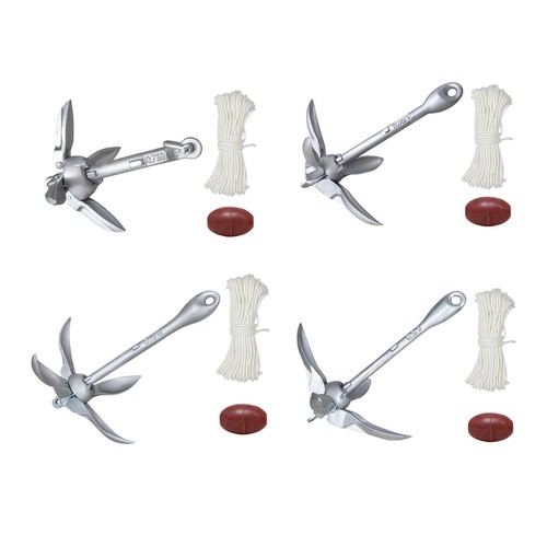 Folding grappling anchor with - grappling,