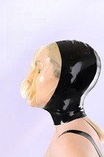 Latex Hood with Breath Control