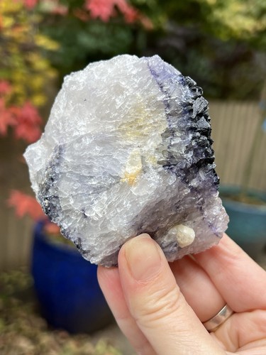 Blue john fluorite - blue,