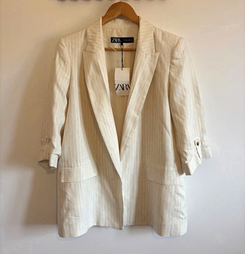 Zara women beige striped - women’s,