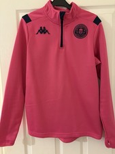 Wigan Warriors Rugby League Pink & Black Kappa Training Top Size Small Ex Cond