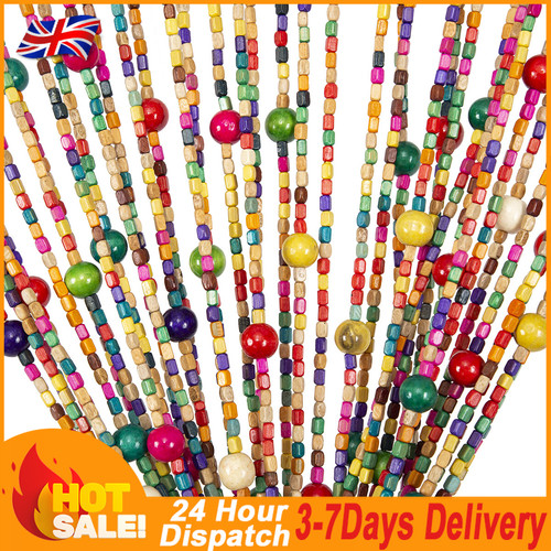 90x190cm wood bamboo beaded - 90x190cm,